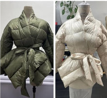 Load image into Gallery viewer, Peplum Puffer Jacket
